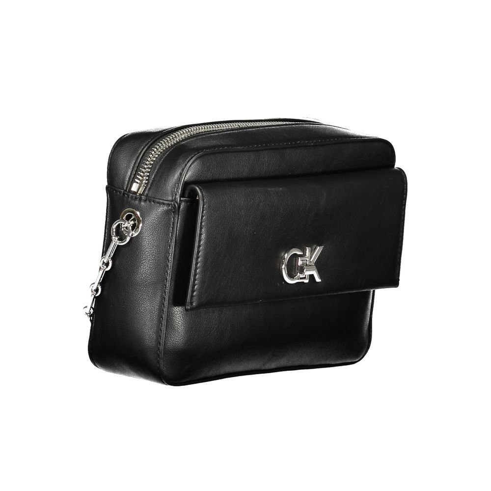 Black Polyester Women Shoulder Bag - Image 3