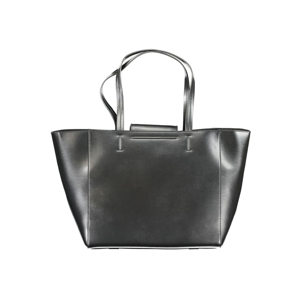 Black Recycled Polyester Women Handbag - Image 2