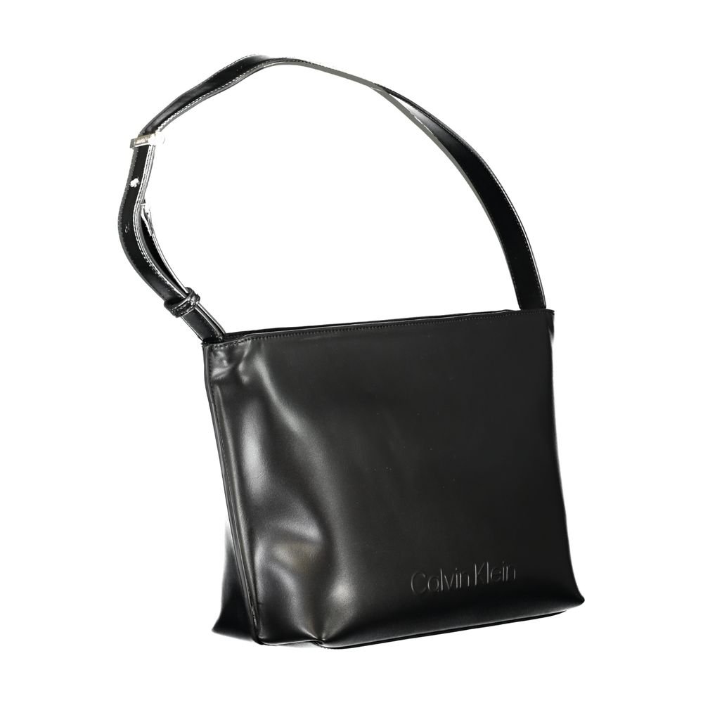 Black Polyester Women Shoulder Bag - Image 3