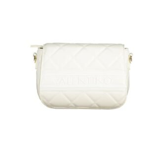 Bianco Polyurethane Women's Bag with Adjustable Shoulder Strap