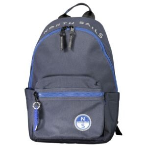 Blu Polyester Men Backpack
