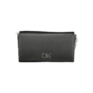 Black Polyester Women Shoulder Bag