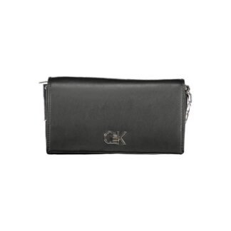 Black Polyester Women Shoulder Bag