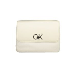 Beige Polyester Women Handbag