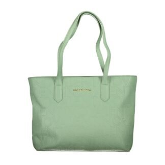 Green Polyurethane Women's Handbag