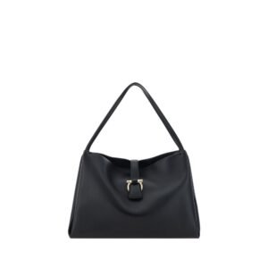 Black Calf Leather Bos Taurus Handbag