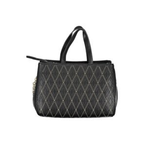 Nero Poliuretano Donna Bag with Adjustable and Removable Strap