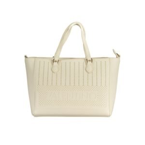 White Polyurethane Womens Bag with Handles