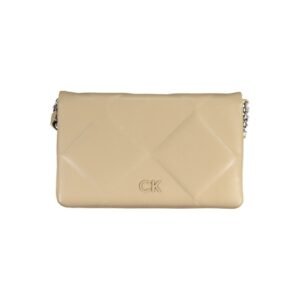 Beige Polyester Women Shoulder Bag