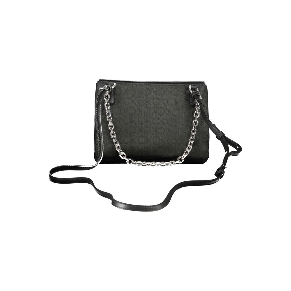 Black Polyester Women Handbag - Image 2