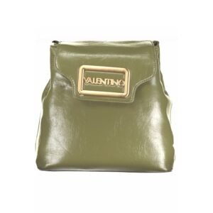 Green Polyurethane Women's Backpack