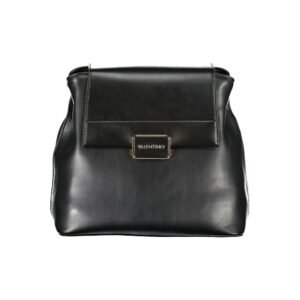 Black Polyurethane Women's Backpack