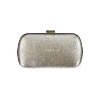 Silver Polyurethane Women's Bag