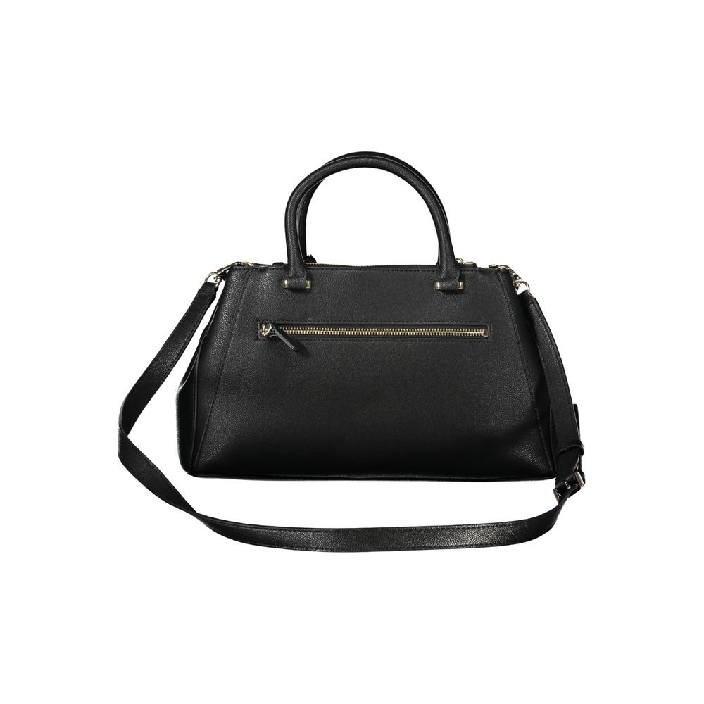 Black Polyurethane Women Handbag - Image 2