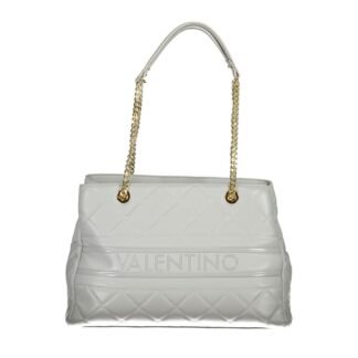 Gray Polyurethane Women's Bag