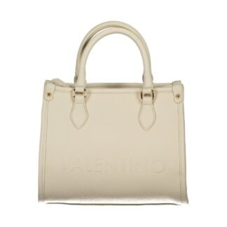 Beige Polyurethane Women's Bag