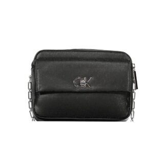 Black Polyester Women's Shoulder Bag