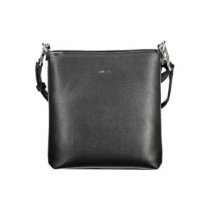 Black Polyester Woman Shoulder Bag