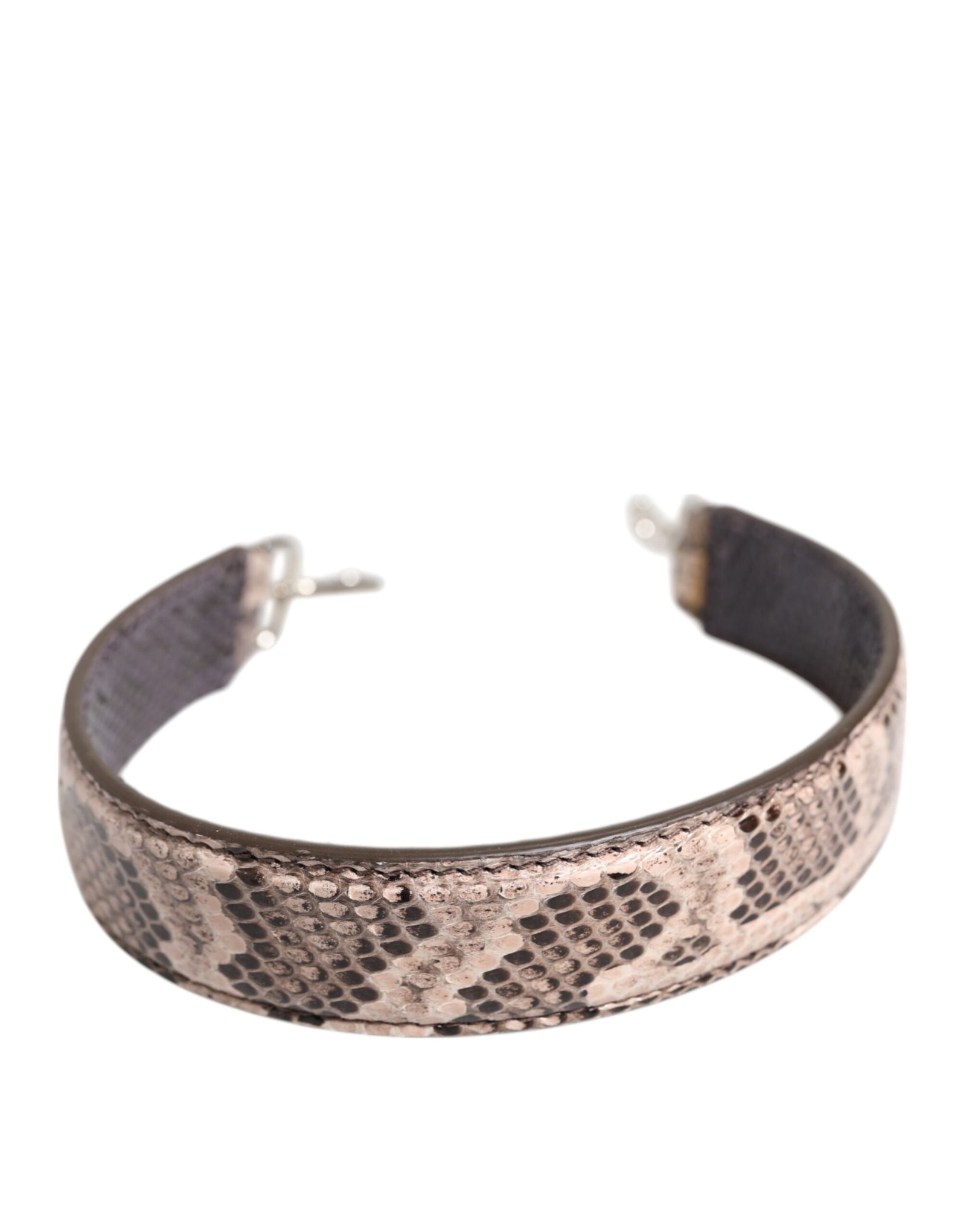 Beige Exotic Leather Handbag Accessory Shoulder Strap - Image 3