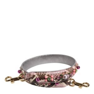Multicolor Embellished Handbag Shoulder Strap