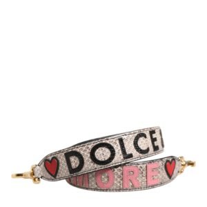 Multicolor DG AMORE Patch Bag Accessory Shoulder Strap