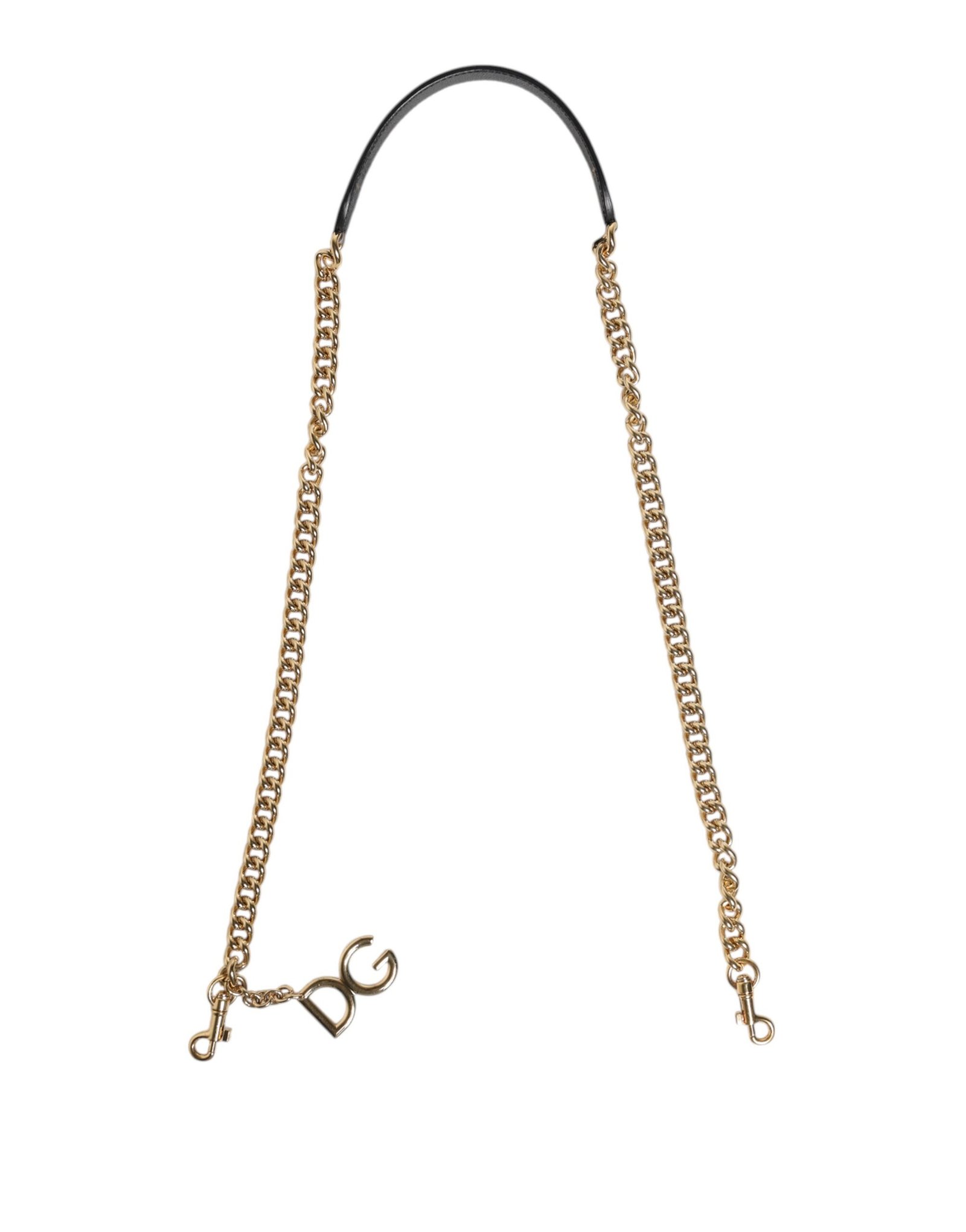 Brown Leopard Gold Brass Chain Accessory Shoulder Strap - Image 2