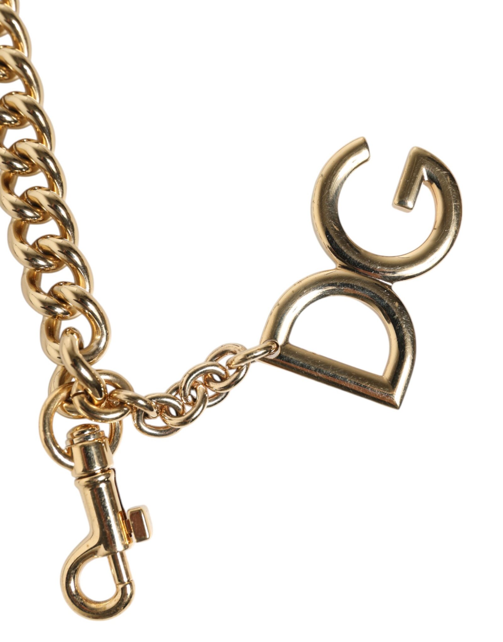 Brown Leopard Gold Brass Chain Accessory Shoulder Strap - Image 3