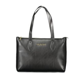 Black Polyurethane Women's Bag
