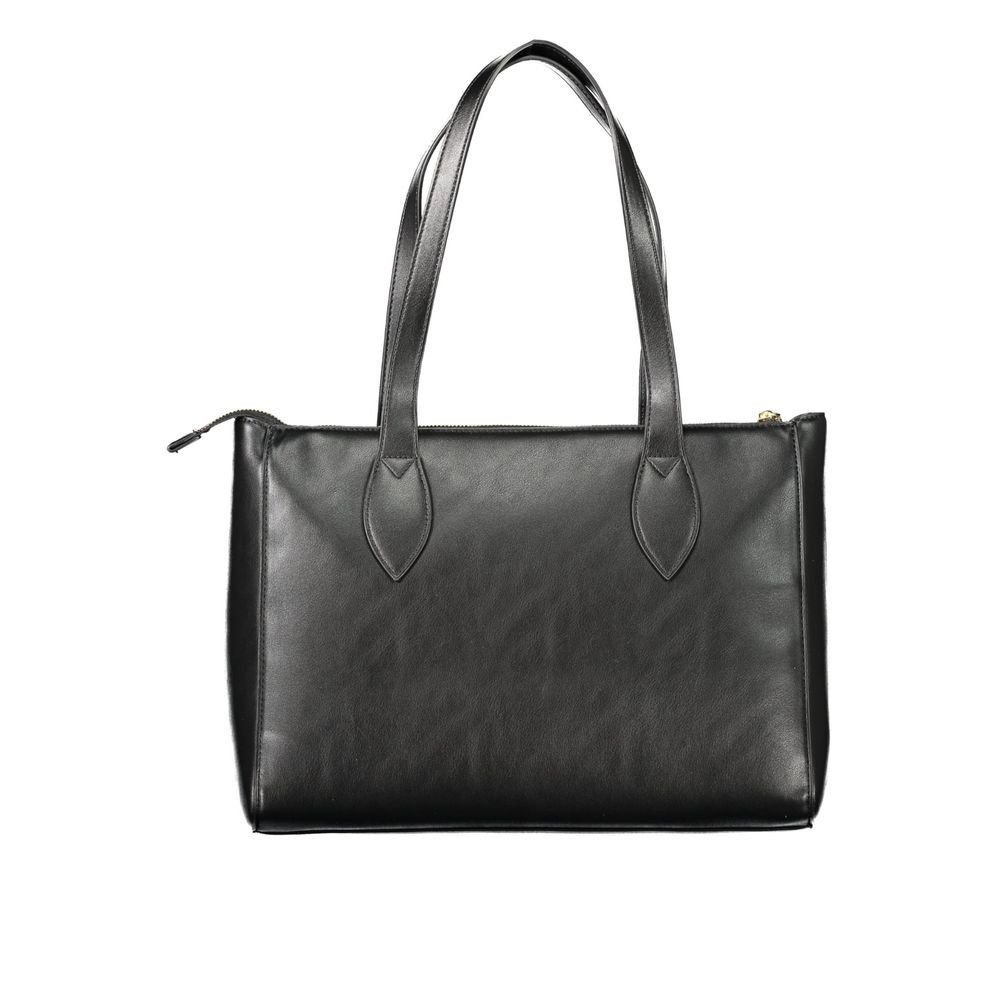 Black Polyurethane Women's Bag - Image 2