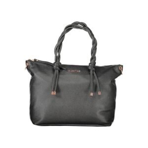 "Black Polyurethane Women's Bag"