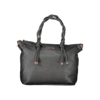 "Black Polyurethane Women's Bag"