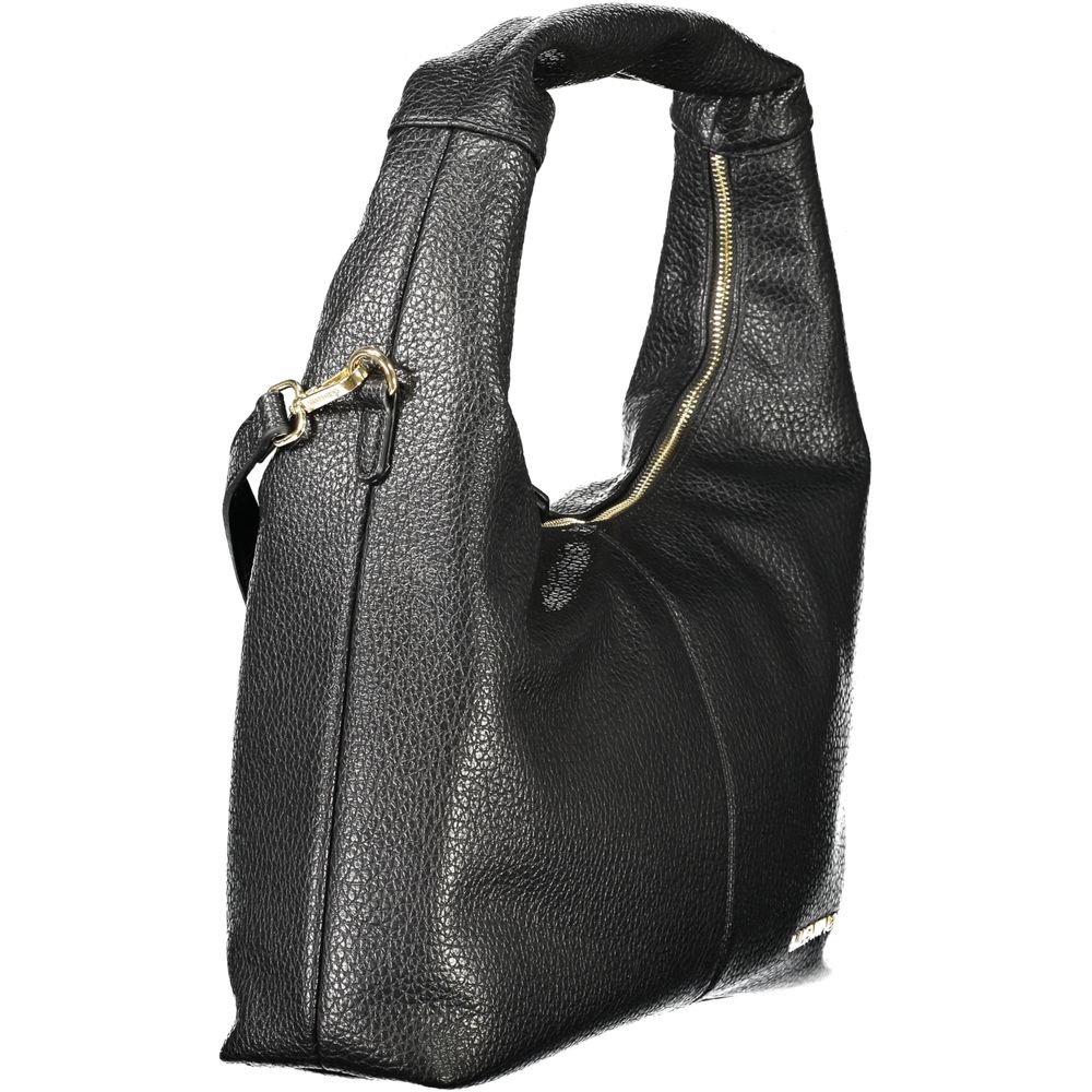 Black Polyurethane Women's Bag - Image 3