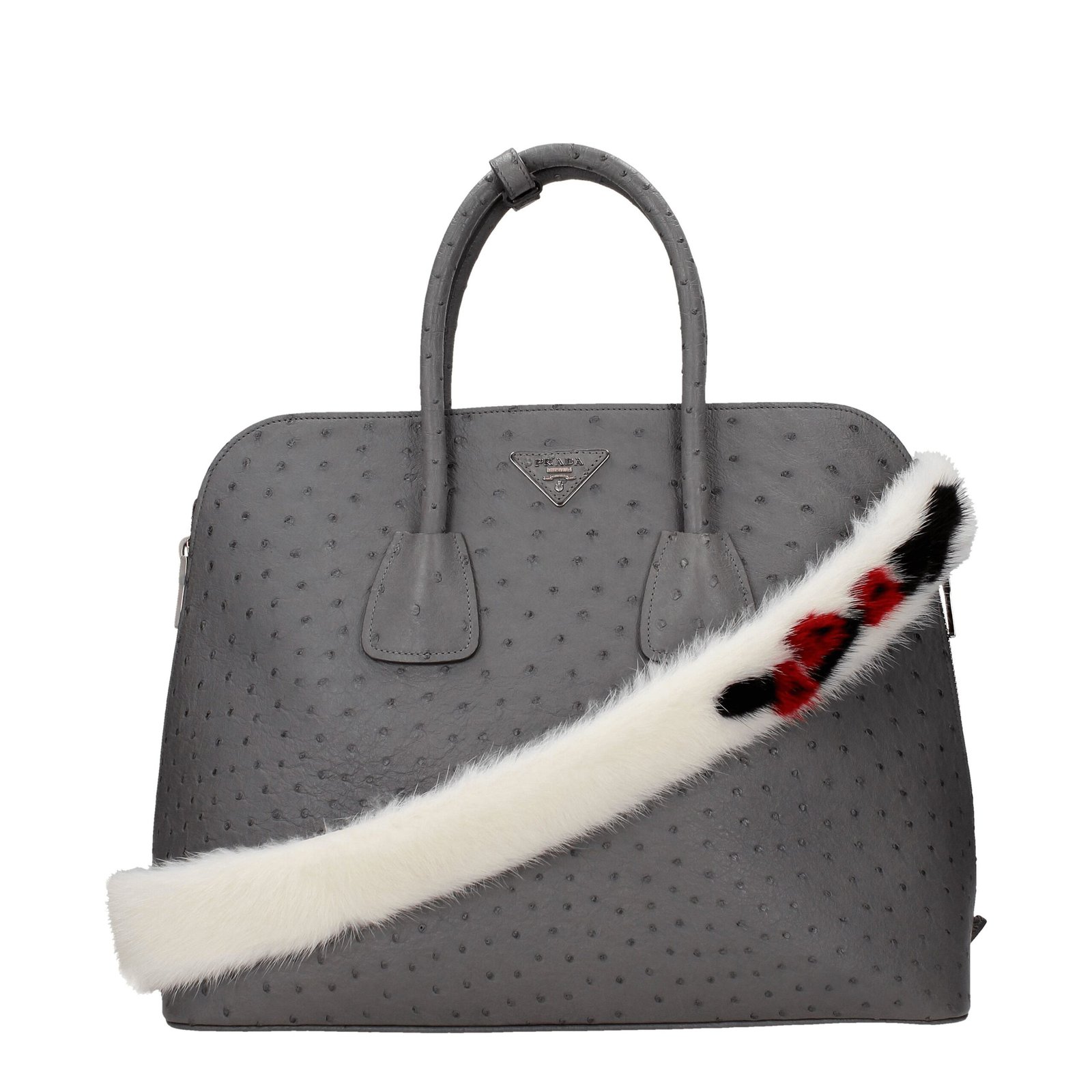 White Leather Shoulder Bag - Image 2