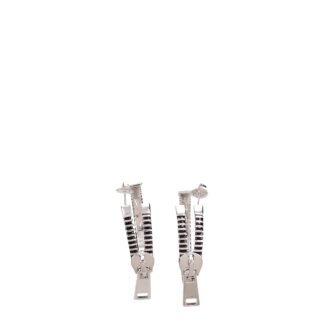 Gray Silver Earrings