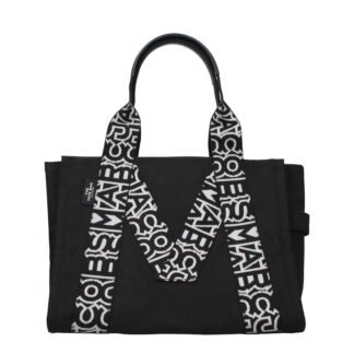 Black Fabric Shoulder Bag