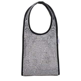 Black Fabric Handbag
