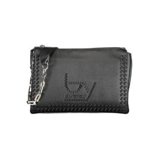 Nero Polyurethane Women Handbag