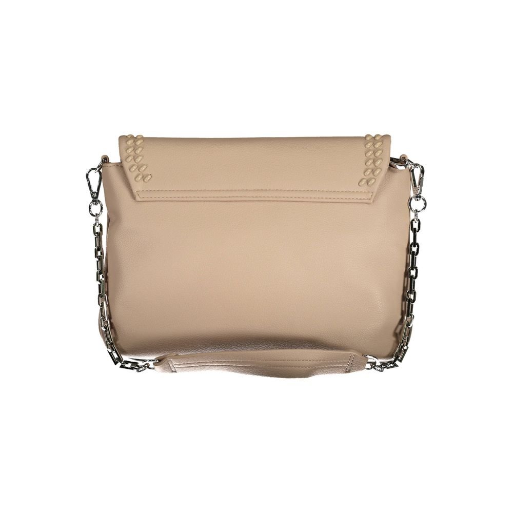 Beige Polyurethane Women's Shoulder Bag - Image 2
