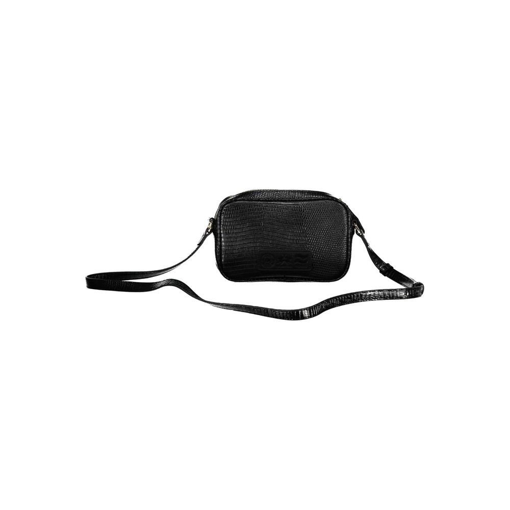 Black Polyurethane Women Handbag - Image 2
