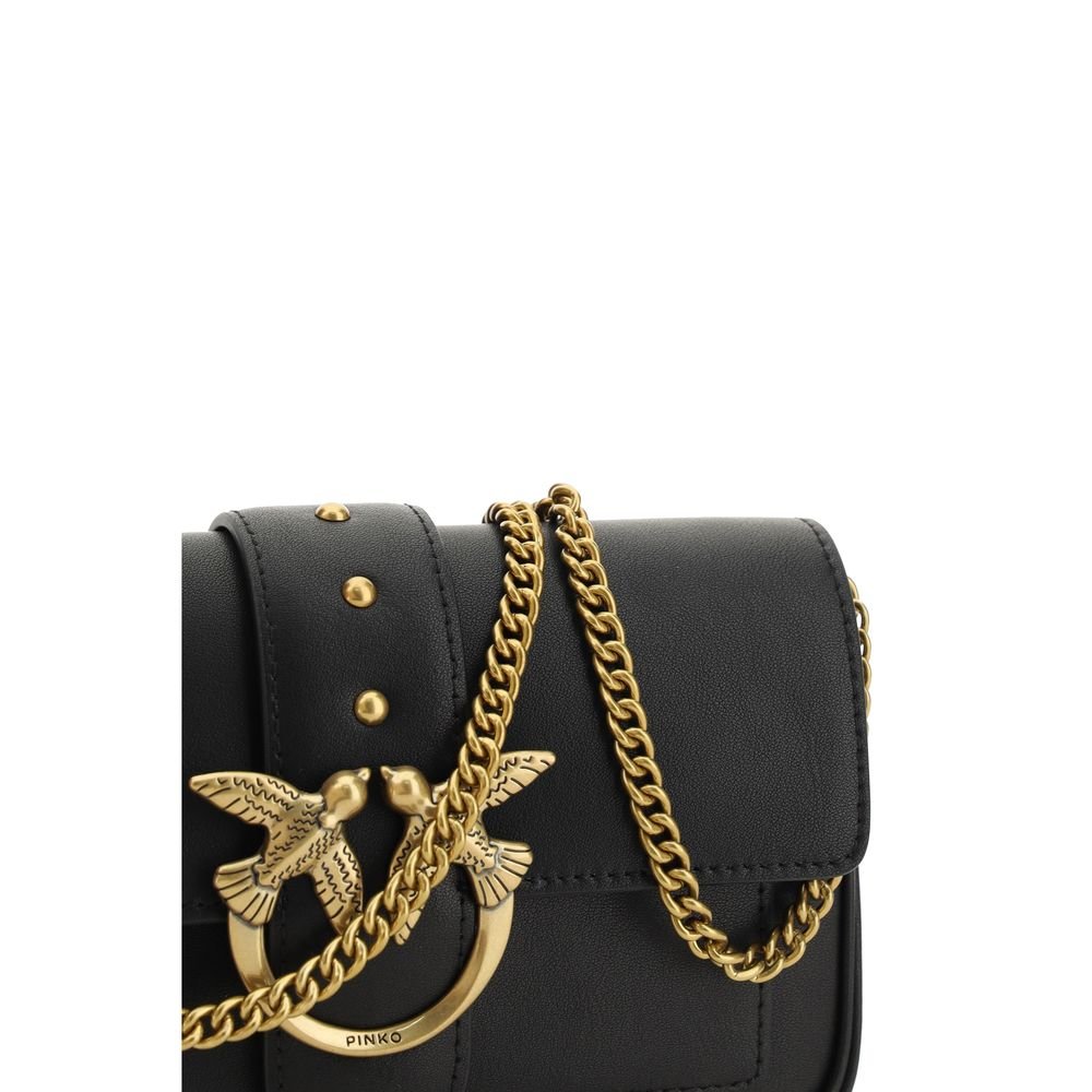 Black Calf Leather Bos Taurus Shoulder Bag - Image 4