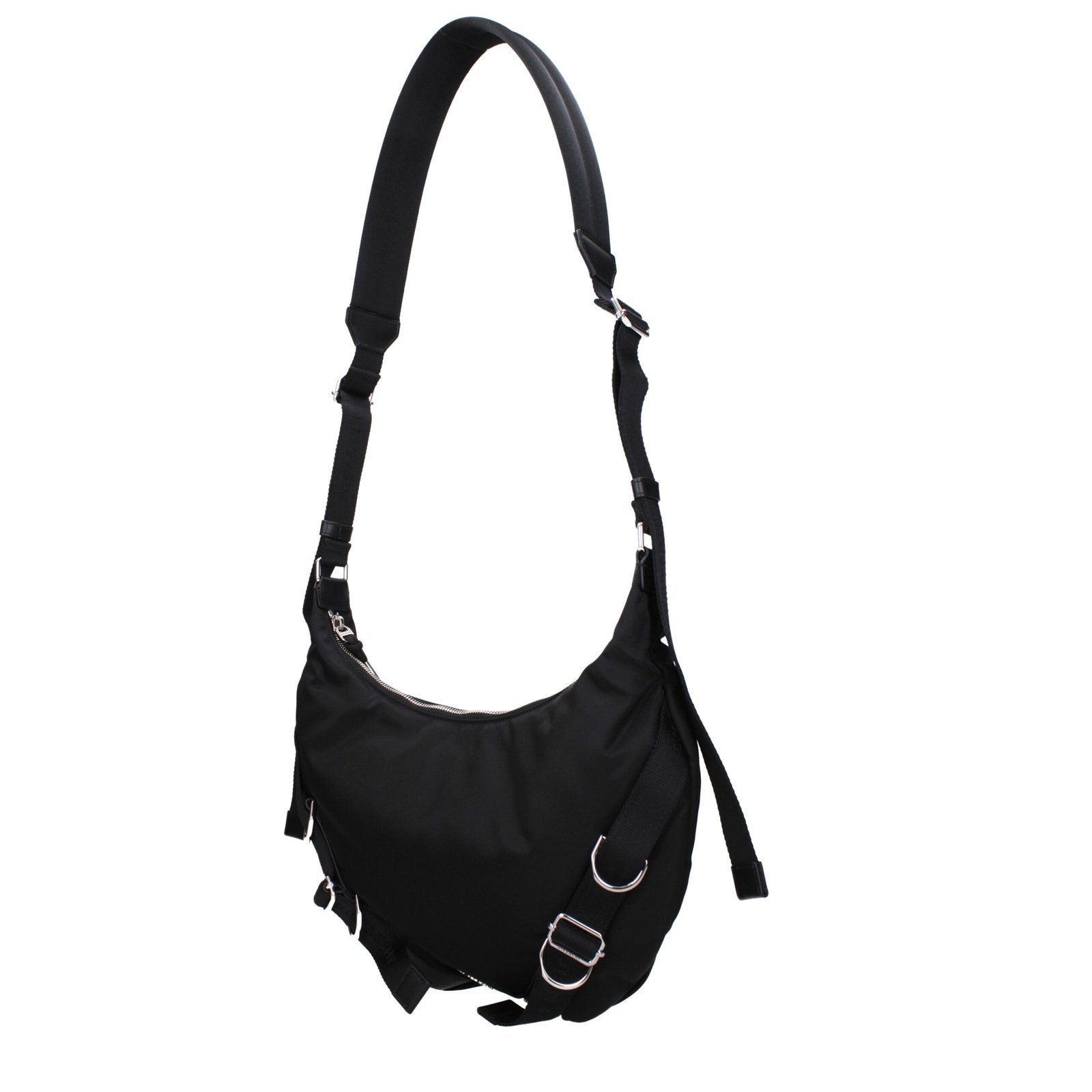 Black Nylon Crossbody Bag - Image 2
