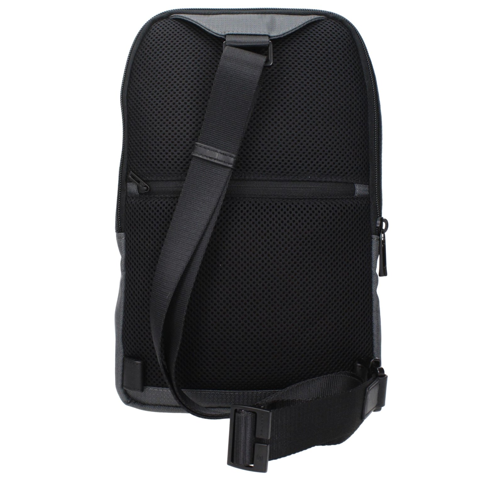 Gray Fabric Crossbody Bag - Image 3