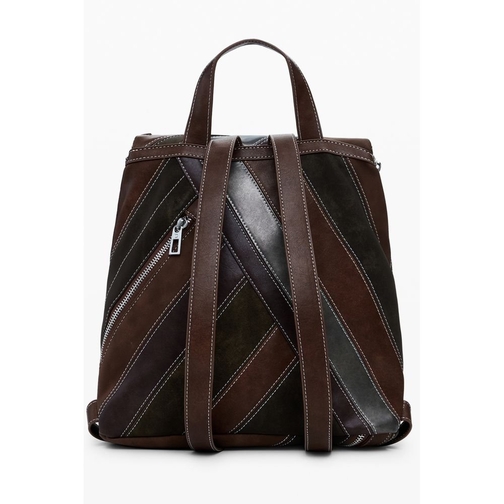 Marrone Poliuretano Women Backpack - Image 3