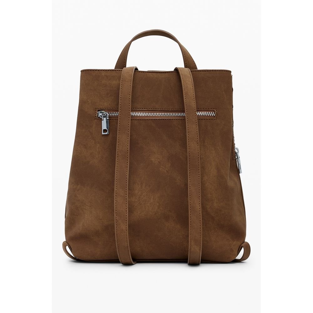 Marrone Poliuretano Women Backpack - Image 3