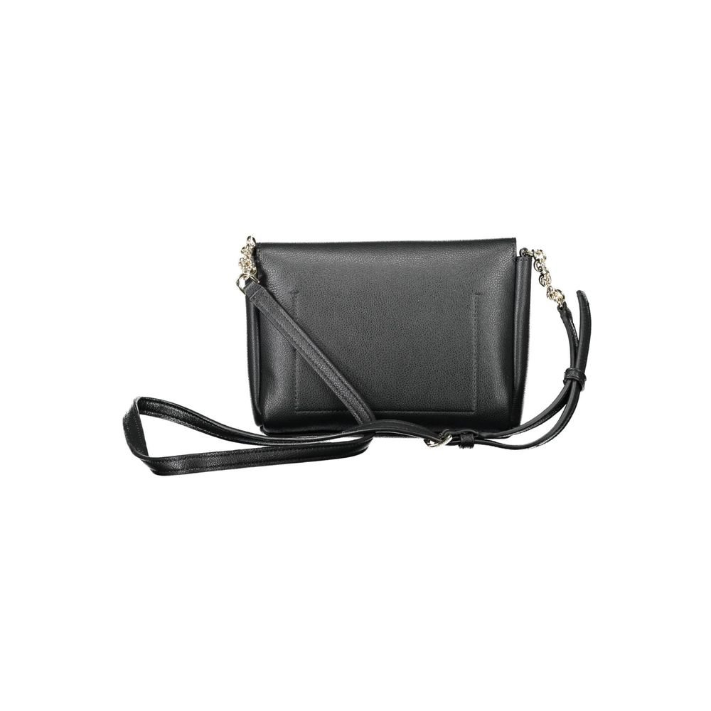 Black Polyurethane Women Shoulder Bag - Image 3