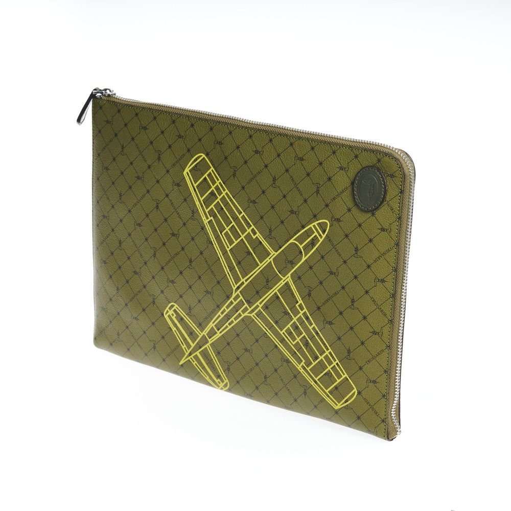 Green Leather Men Clutch - Image 2