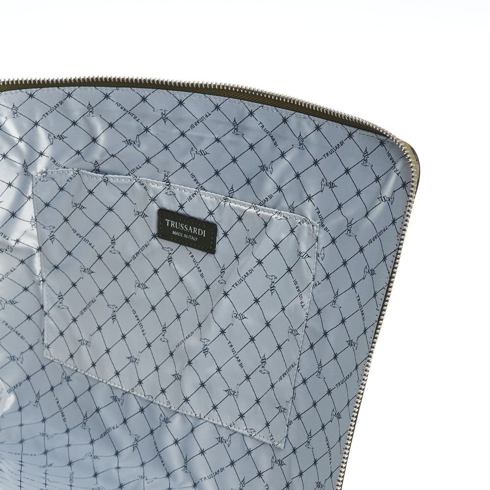 Green Leather Men Clutch - Image 3