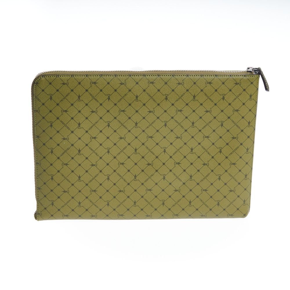Green Leather Men Clutch - Image 4