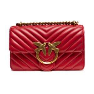 Red Leather Love One Mini Shoulder Bag