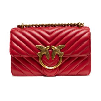 Red Leather Love One Mini Shoulder Bag
